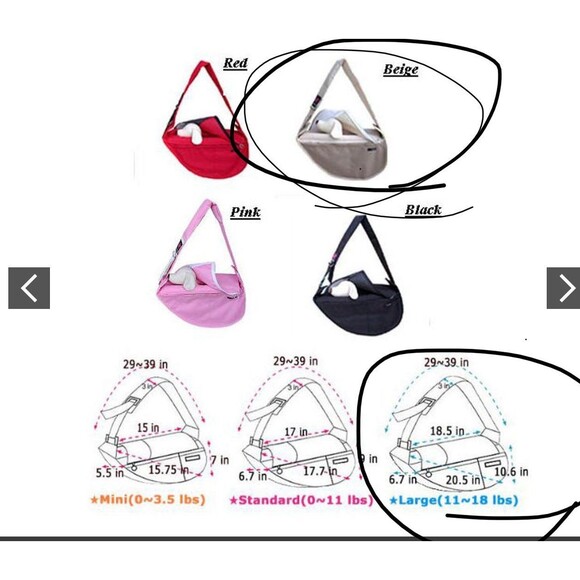 fundle large pet sling NWoT - Picture 3 of 6